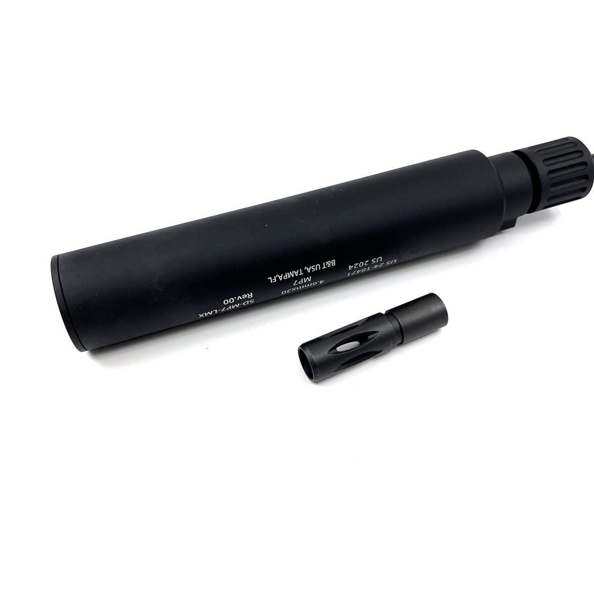 AIRSOFT ARTISAN MP7 QD Silencer FOR MARUI , WE-tech MP7 (BLACK