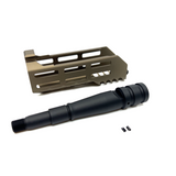 AIRSOFT ARTISAN MLOK 6inch Handguard Set ( Virtus )  ( BLACK / DDC )
