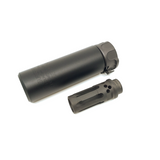 AIRSOFT ARTISAN SF STYLE 5inch Mini Silencer + W COMP FLASH HIDER ( BLACK / DARK EARTH )