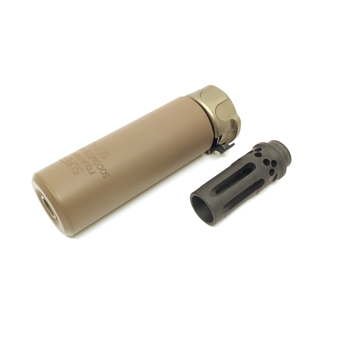 AIRSOFT ARTISAN SF STYLE 5inch Mini Silencer + W COMP FLASH HIDER