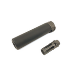 AIRSOFT ARTISAN SF STYLE 6.2inch Socom silencer + W COMP FLASH HIDER  ( BLACK / DARK EARTH )