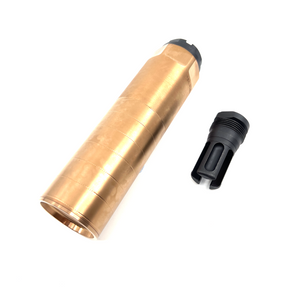 AIRSOFT ARTISAN REX Style DUMMY SILENCER with 3 Prong Flash Hider ( 14mm ccw )