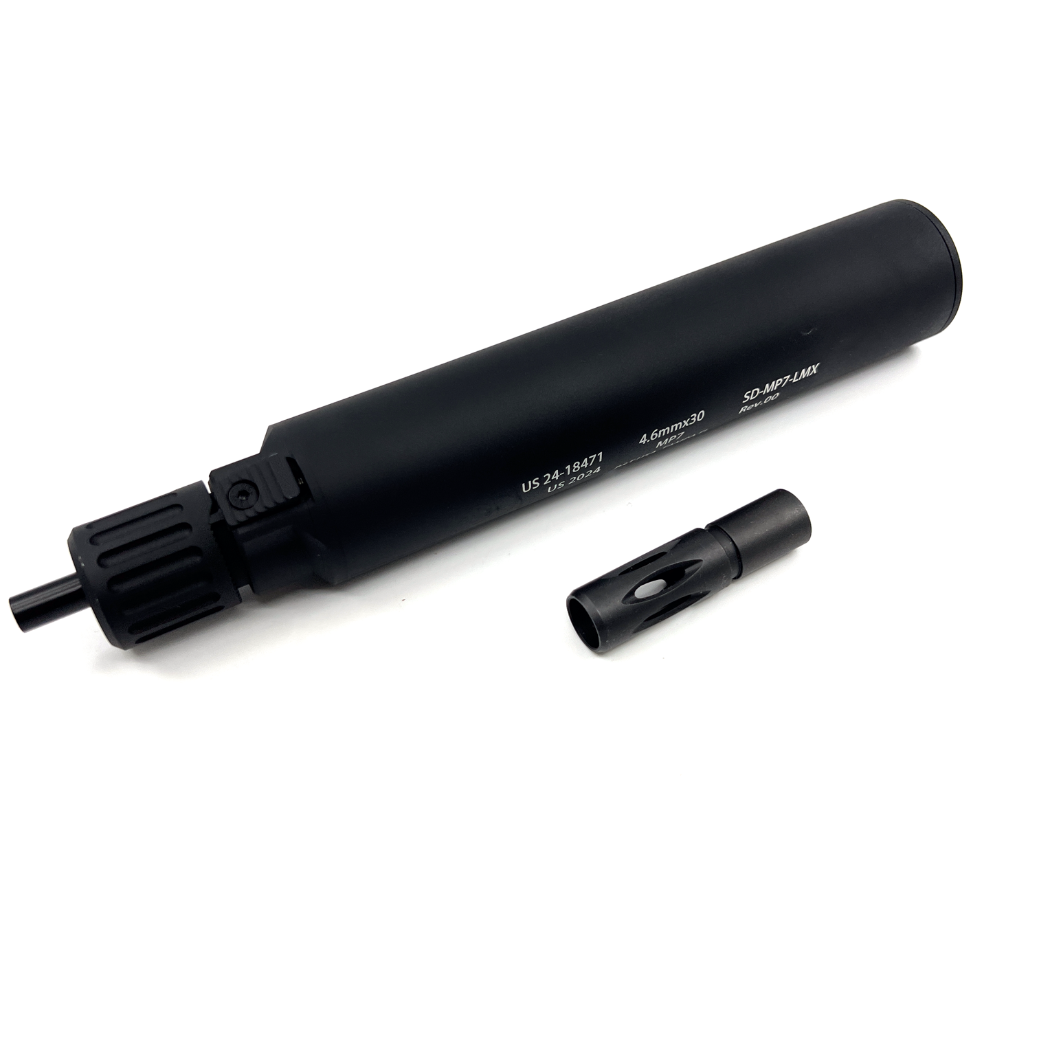 AIRSOFT ARTISAN MP7 QD Silencer FOR MARUI , WE-tech MP7 (BLACK