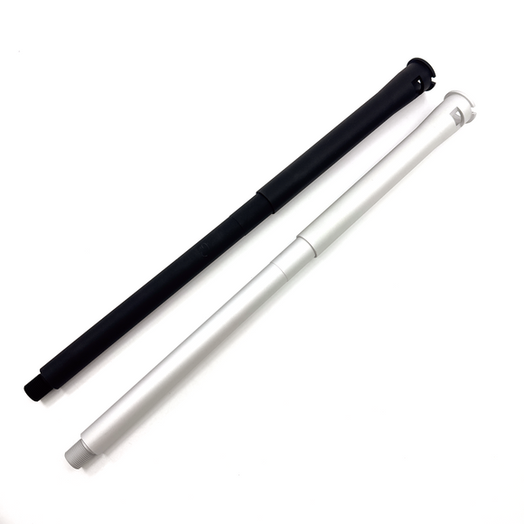 AIRSOFT ARTISAN Recce Style Outer Barrel for GHK M4 GBB (BLACK / SILVER)