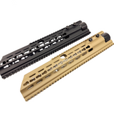 AIRSOFT ARTISAN HK417P Keymod Handguard For Marui HK417 EBB (BLACK / TAN)