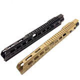 AIRSOFT ARTISAN HK417P Keymod Handguard For VFC Umarex HK417 AEG/GBB ( BLACK / TAN )