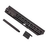 AIRSOFT ARTISAN HK417P Keymod Handguard For VFC Umarex HK417 AEG/GBB ( BLACK / TAN )