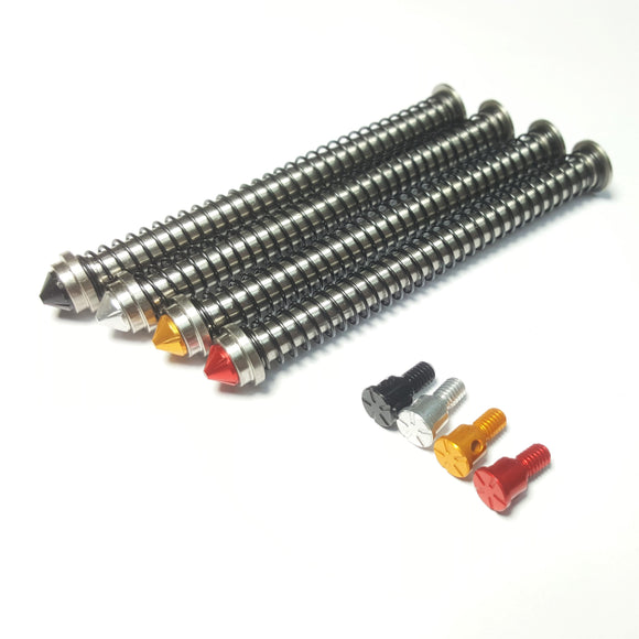 AIRSOFT ARTISAN MODULAR STAINLESS RECOIL SPRING GUIDE FOR G17 GBB (BLACK / SILVER / GOLD / RED )