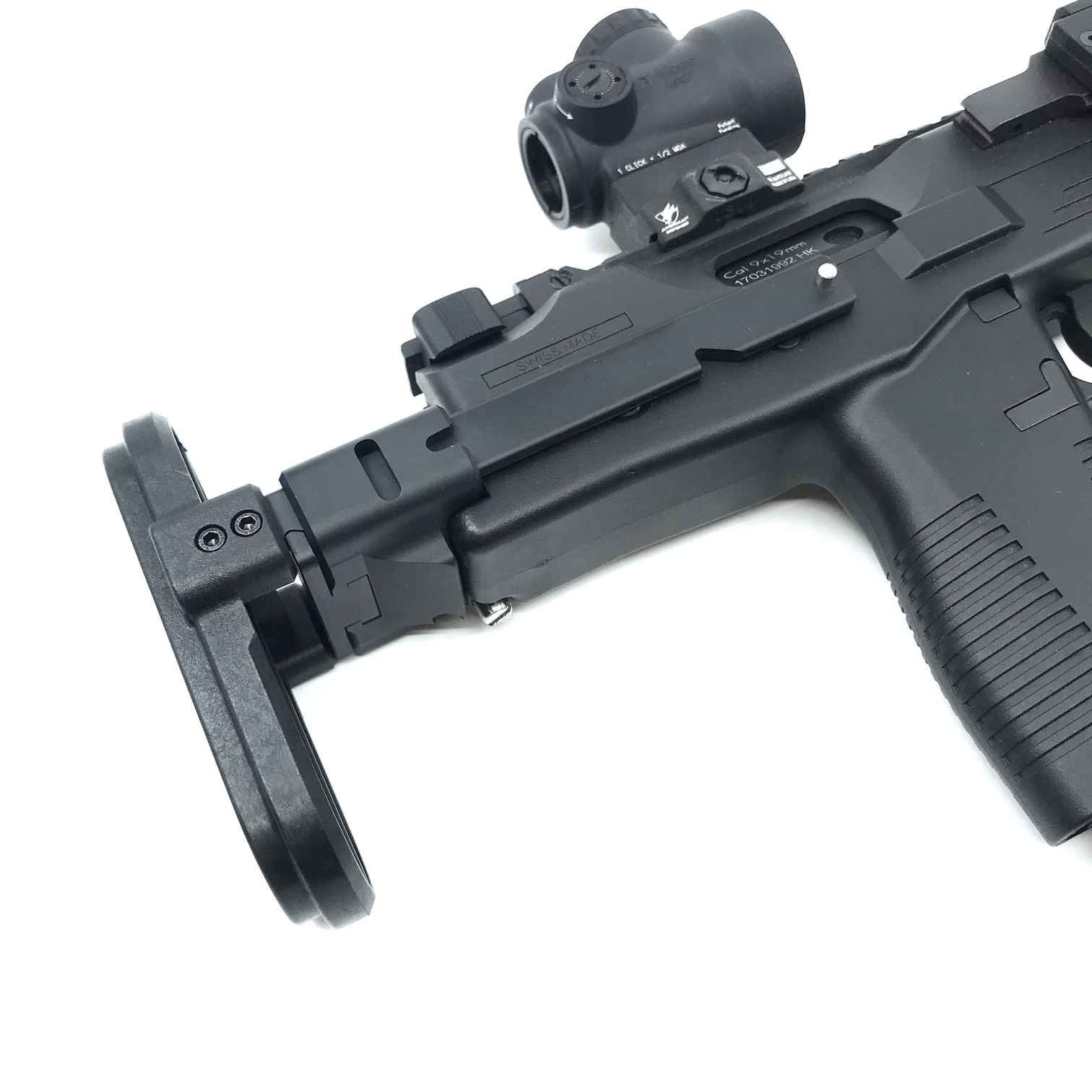 B&T MP9/TP9 リトラクタブルストック AIRSOFT ARTISAN Retractable Stock For KWA MP9/TP9 ( Type B
