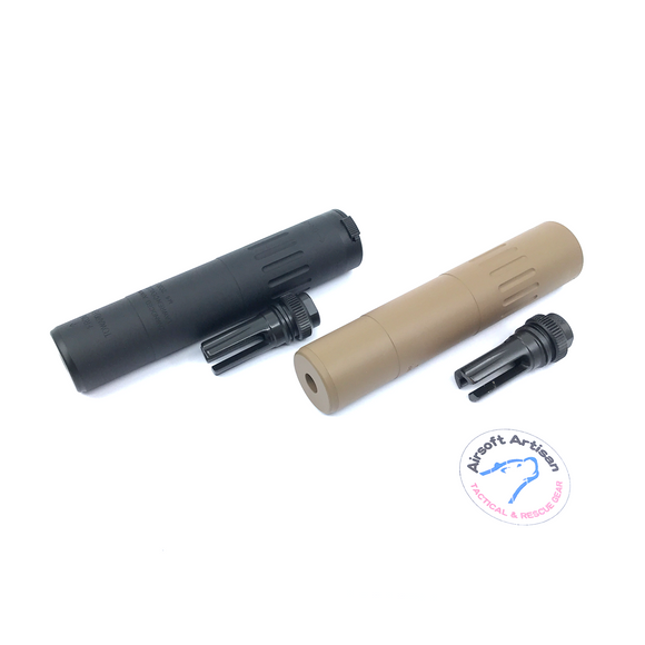 AIRSOFT ARTISAN AAC M4 2000 STYLE silencer with FLASH HIDER AIRSOFT ARTISAN AAC M4 2000 STYLE silencer with FLASH HIDER